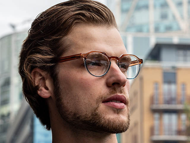 Reading Glasses 'South Bank' Brown/Blue