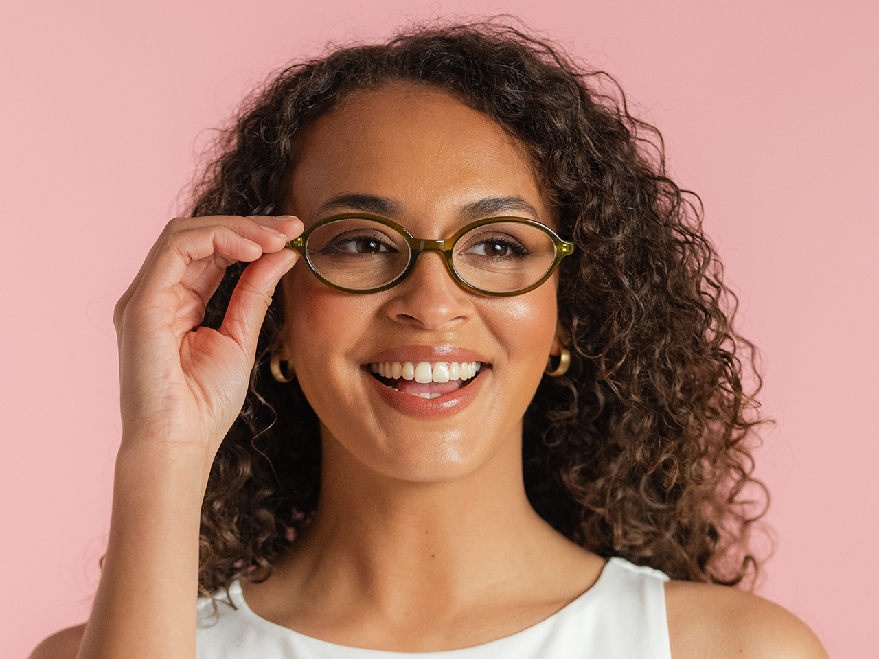 Blue Light Zero Glasses 'Mimi' Olive