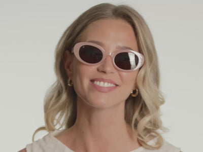 Sunglasses Polarised 'Hepburn' Blush Pink