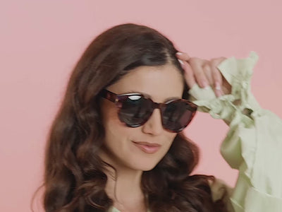 Sunglasses Polarised 'Dani' Purple Tortoiseshell