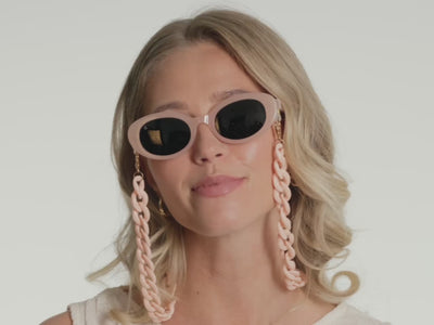 Glasses Chain 'Flat Chunky' Powder Pink