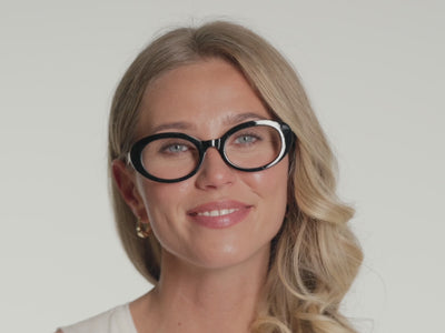 Reading Glasses 'Hepburn' Black