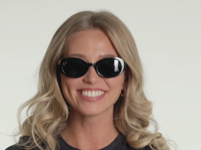 Sunglasses Polarised 'Hepburn' Black