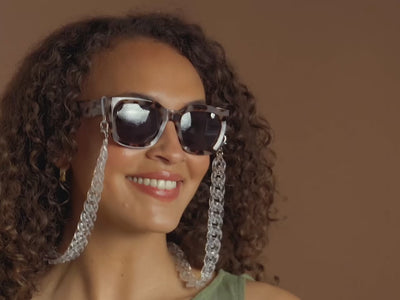 Glasses Chain 'Flat Chunky' Transparent