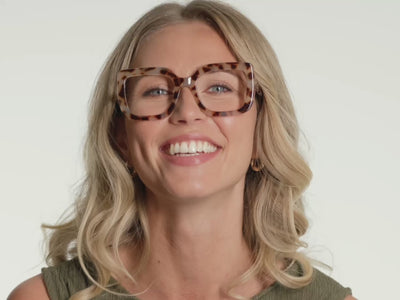 Reading Glasses 'Charli' White Tortoiseshell