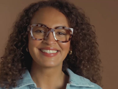 Reading Glasses 'Jordan' White Tortoiseshell