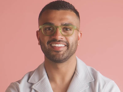 Reading Glasses 'Holiday' Green