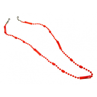 Glasses Chain 'Translucent Bead' Red