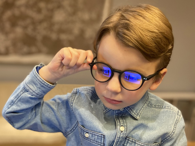 Blue Light Non-Prescription Glasses 'Sydney Kids' Black