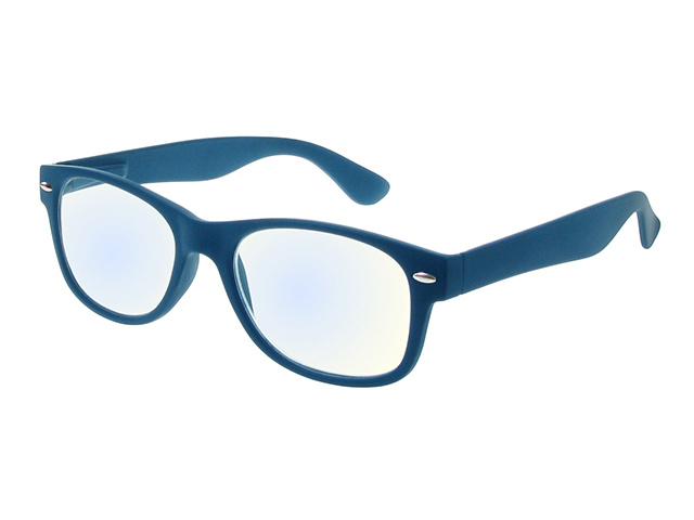 Blue Light Non-Prescription Glasses 'Billi' Matt Blue