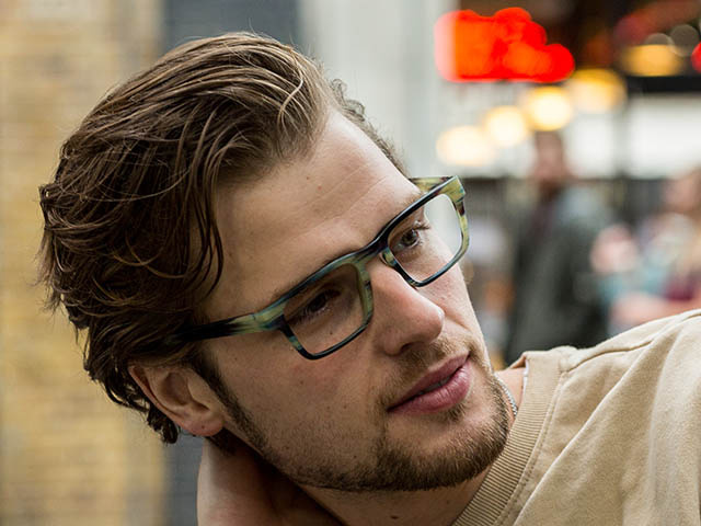 Reading Glasses 'Stockholm' Grey Stripe
