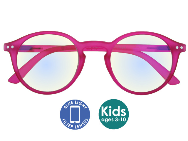 Blue Light Non-Prescription Glasses 'Sydney Kids' Fuchsia