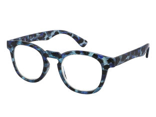 Reading Glasses 'Kitty' Blue Leopard