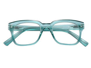 Reading Glasses 'Weybridge' Transparent Blue
