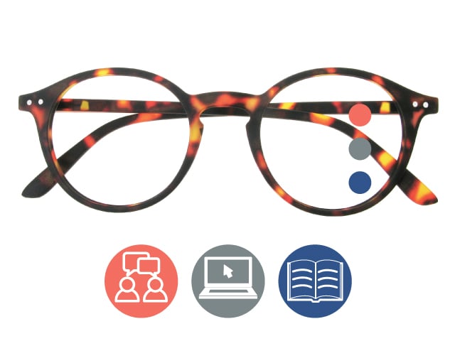 Progressive Reading Glasses 'Sydney Multi-Focus' Tortoiseshell