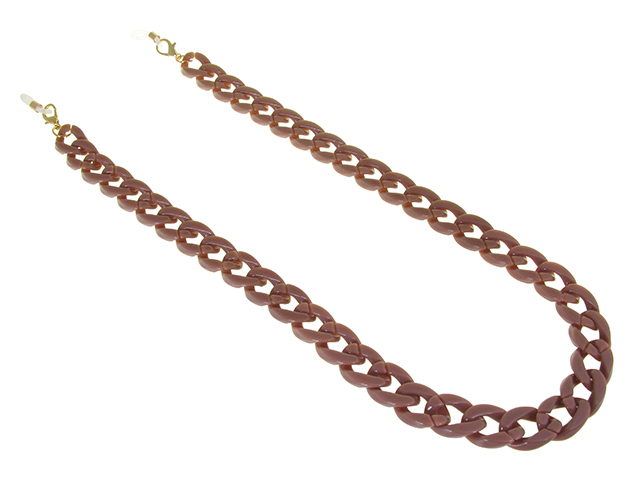 Glasses Chain 'Flat Chunky' Taupe