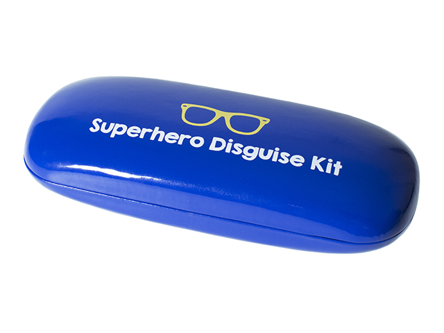 Glasses Case 'Bright Slogan' Blue