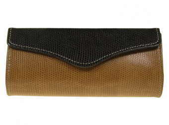 Purse Two Tone Brown Front
