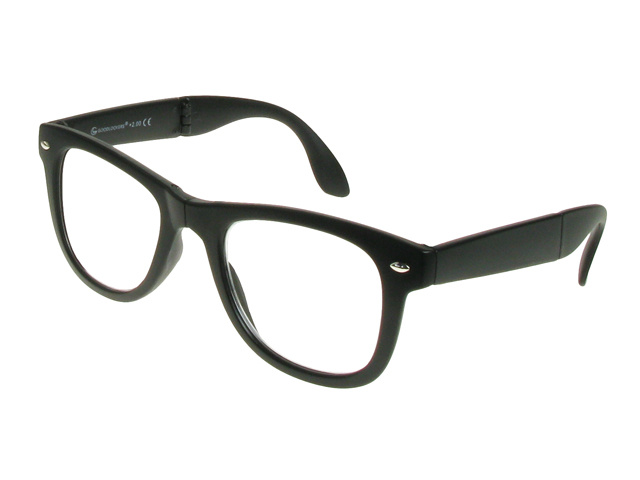 Folding Reading Glasses 'Pocket Specs' Matt Black