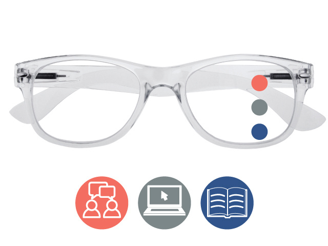 Progressive Reading Glasses 'Billi Multi-Focus' Transparent