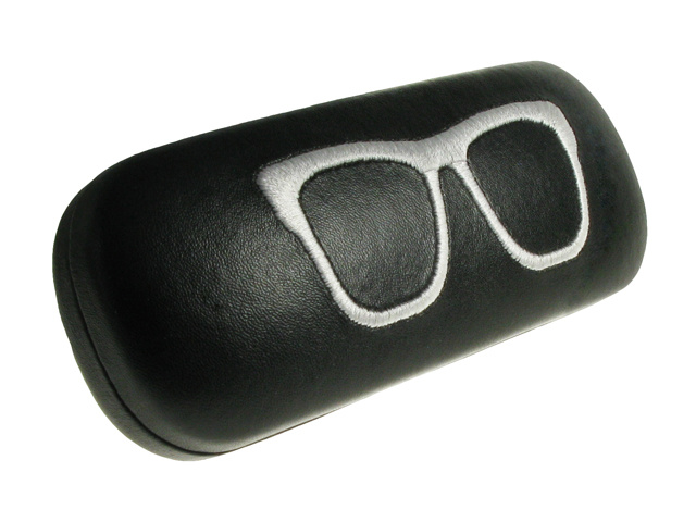 Glasses Case 'Stitched Geeky' Black