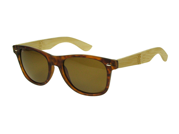Sunglasses Polarised 'Ash' Tortoiseshell/Bamboo