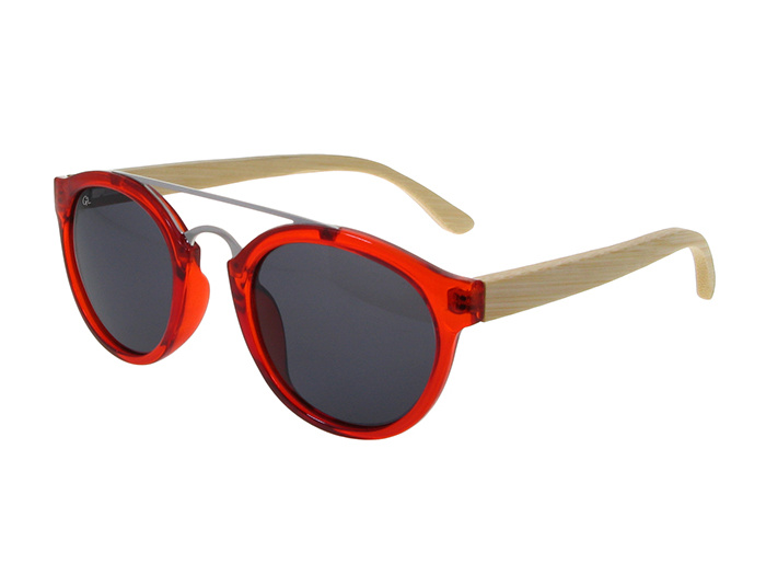 Sunglasses Polarised 'Tokyo' Red/Bamboo