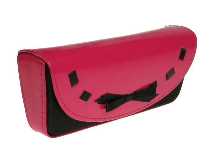 Glasses Case 'Bow Design' Pink