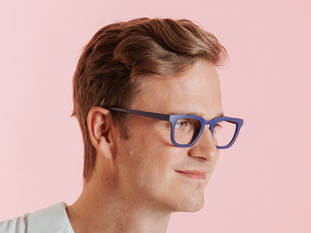 Reading Glasses 'Burbank' Matt Blue