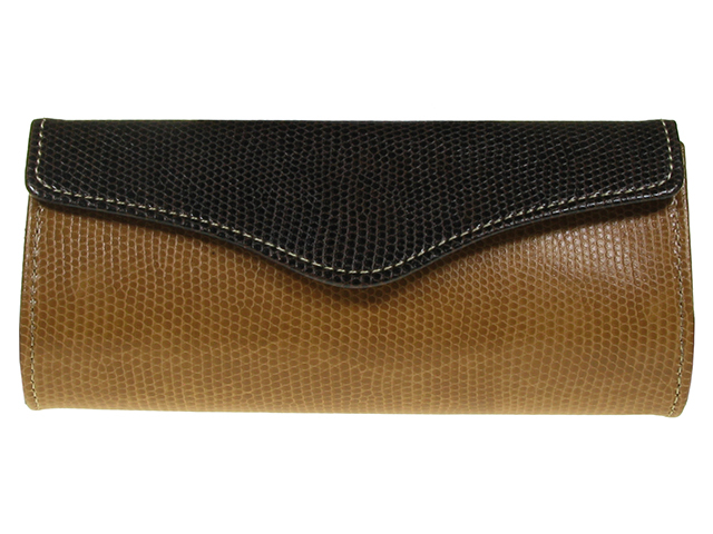 Purse Two Tone Brown Front