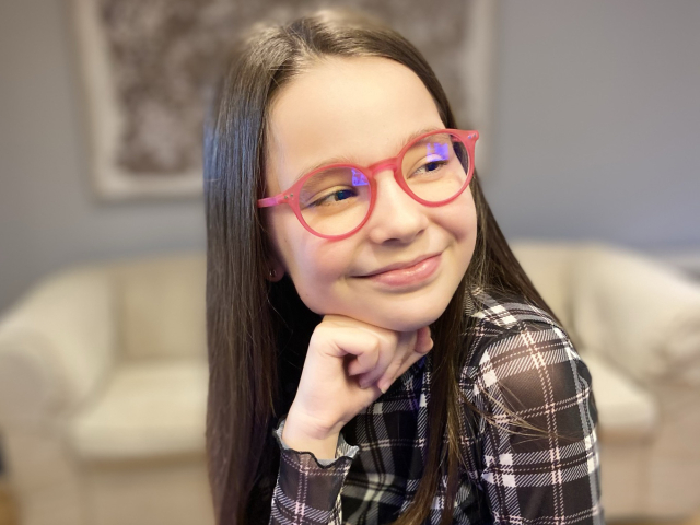 Blue Light Non-Prescription Glasses 'Sydney Kids' Fuchsia