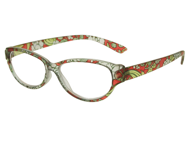 Reading Glasses 'Lulu' Red Floral