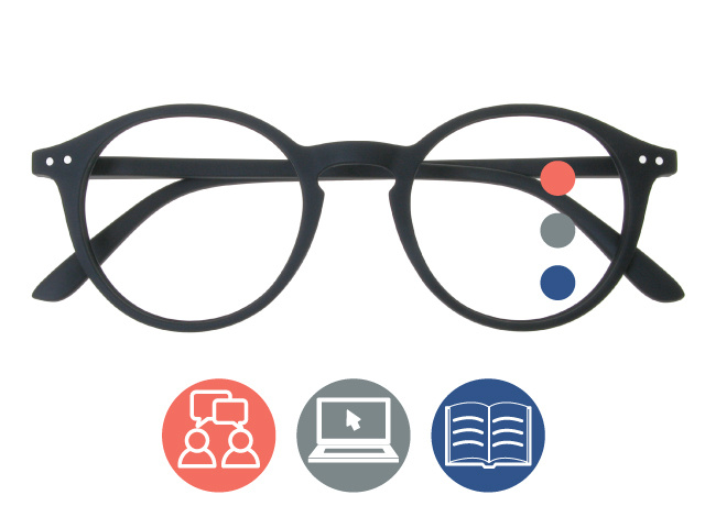 Progressive Reading Glasses 'Sydney Multi-Focus' Black