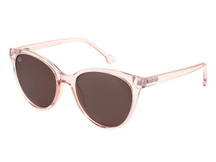 Sunglasses Polarised 'Millie' Transparent Pink