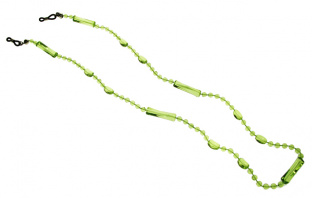 Glasses Chain 'Translucent Bead' Green