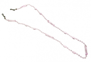 Glasses Chain 'Translucent Bead' Pink