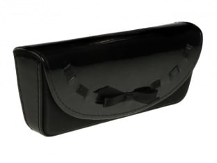 Glasses Case 'Bow Design' Black