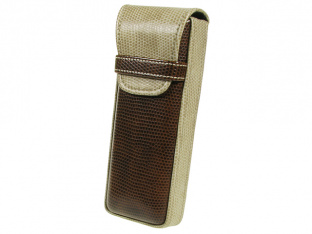 Glasses Case 'Gents Two-Tone' Brown/Cream